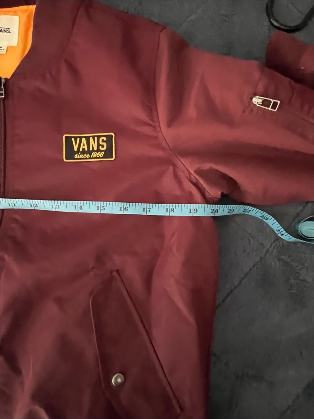 Vans women’s Maroon Bomber Jacket